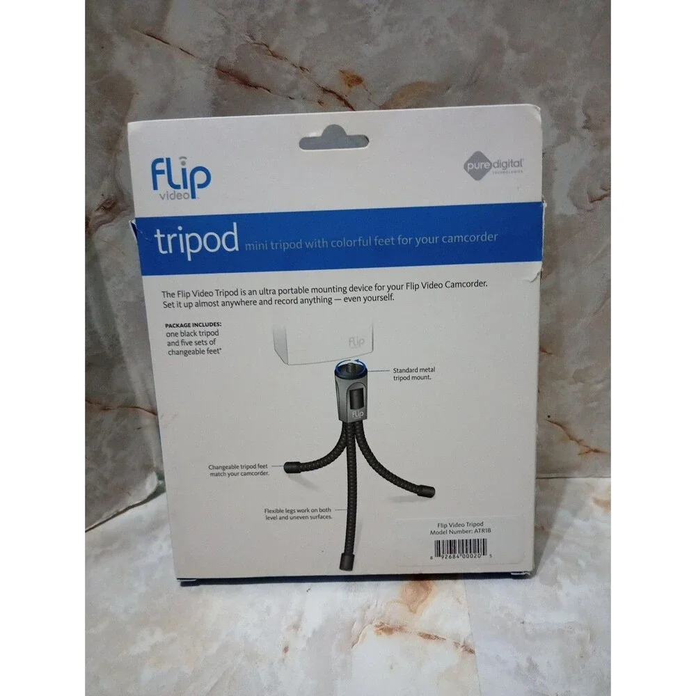 Flip Video Model ATR1B Tripod New Open Box